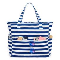 Portable Beach Tote Bag Outdoor Swimming Vacation Essential Waterproof Oxford Large Capacity Lightweight Fitness Gym Storage Bag