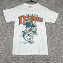 26 Miami Dolphins Rare design White Short sleeve T shirt Jack Davis HN2171 Unisex T-Shirt M