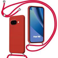 Case for Google Pixel 10a, Soft Shockproof Scratch-Resistant Silicone Protection with Red Cord