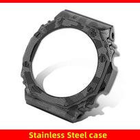 Camouflage GA2100 Mod kit Titanium Case For Casio G-shock GA2100 GA-B2100 Stainless Steel Bezel Strap Replacement Part Black Men GA-2100 2110 B2100 gray