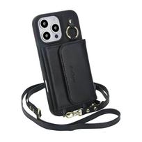 Designed for iPhone 16e/16/15/14/13/12 Pro Max Wallet Case Detachable Wallet Case with Crossbody Strap [Compatible with MagSafe] For iPhone 13 juoda