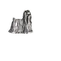 Yorkshire Terrier, York, Jork, Yorkie  - Posrebrzana Broszka Z Psem, Elegancki Pin, Ozdoba Klapy Marynarki Marki Art-Dog