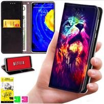 Etui Typu Portfel Do Xiaomi 15T - Pokrowiec Bluemoon Nadruk + Szkło 9H