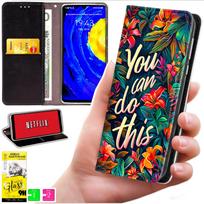Etui Typu Portfel Do Xiaomi 15T - Pokrowiec Bluemoon Nadruk + Szkło 9H