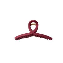 Cross Silicone Shark Clip Safe Solid Color Shark Clip Straight Line Shaped Hair Claw  School