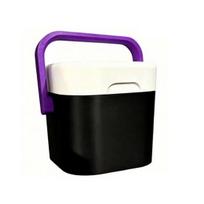 Retro Mini Cooler for 4 Cans, Vintage Insulated Drink Carrier with Handle, Portable Beer Cooler for Beach Tailgate