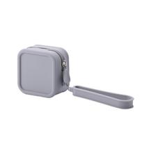 Morandi Color Silicone Cosmetic Bag Coin Purse Rectangle Multifunction Storage Bag Large Capacity Solid Color Small Item Bag