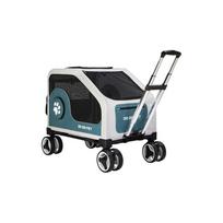 Pet Rolling Luggage: Lightweight Foldable Stroller & Travel Case for Dogs and Cats with Large Capacity Large