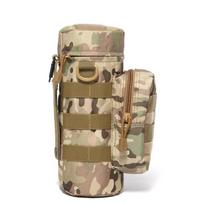 Tactical Molle Water Bottle Bag Waterproof Pouch Holder Suitable for Outdoor Camping Hiking Cycling Fishing Kettle Carrier Bag