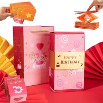 Unique Explosion Gift Box Happy Birthday Popup Surprise Box Funny Wedding Gift Ideas Personalized Gift with Gift Bag 10pcs popup box