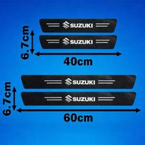 Carbon Fiber Door Sill Protector for Suzuki Swift/Jimny/Vitara/Baleno/Alto/SX4 – Car Styling Decorative Stickers Accessories 4Pcs Car Door