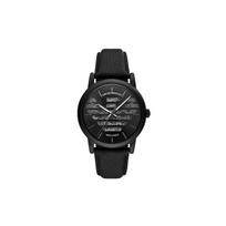 Emporio Armani LUIGI Laikrodis ant riešo Mechaninis judėjimas Odinis dirželis Juodas ciferblatas Vyriški laikrodžiai AR60032 Black Dial