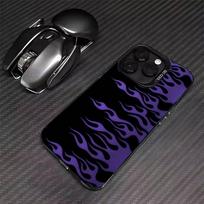 Creative Fashion Flame Phone Case For iPhone 17 16 15 14 13 12 11 Pro Max XS Max 7 8 Plus Shockproof Silicone Matte Cover iPhone16