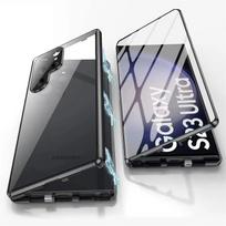 For Samsung Galaxy S24 S22 S23 S25 Ultra Case Luxury Metal Alloy Magnetic 360° Full Surround Screen HD Glass Protection Cover For Galaxy S25 juoda