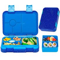 Kids' Glitter Double Buckle Bento Lunch Box - Portable, Microwave-Safe, Large Capacity