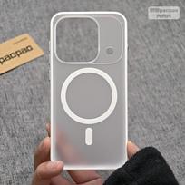 For OPPO Find X9S Pro Case Magnetic For MagSafe Matte Transparent Acrylic Skin Feel Cover For Oppo Find X9S Pro Shell Non-Slip OPPO Find X9s Pro balta