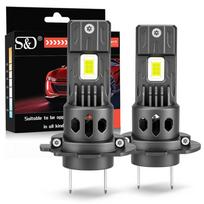 2Pcs H7 LED Headlight Canbus Bulbs Mini Wireless 30000LM 6000K CSP for Car Headlamp Auto Turbo Lamps Led Automobile Plug&Play Light H7