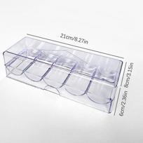 Poker Chips Box Acrylic Fine Chips Transparent Box Casino Gambling Chips Storage Case With Covers Coin Collection Holder Boxes gryna