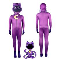 Poppy Playtime Pasirodymo Kostiumas Glaudus Kombinezonas Veikėjo Rinkinys Ryškiems Vaidmenų Žaidimo Renginiams Kids130cm violetinė