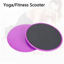 1 pora sporto treniruočių diskų pilvo presui, pilvo treniruočių slankiojančios plokštės, Pilates, jogos, sporto salės diskai, slankiklis, kūno raumenų treniruočių įranga violetinė