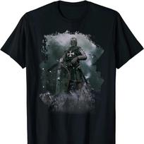 Medieval Crusader of The Deus Knight Templars T Shirt Short Sleeve 100 Cotton Casual Tshirts Loose Top Size S3XL S