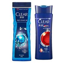CLEAR Men's Body Wash & Anti-Dandruff Shampoo Set