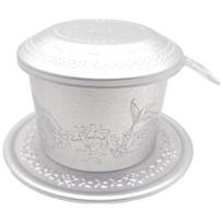 Aluminum Vietnamese Coffee Filter Vintage Coffee Making Pot Portable Coffee Drip Cup  Travel sidabras