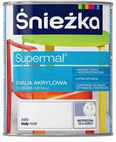 Supermal Akriliniai Dažai Medžiui Ir Metalui A500 Balti Matiniai 0,8L