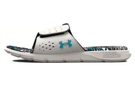 Under Armour Ignite 7 Graphic Footbed Slide 'Grey Mist Floral' Women's 3026029-100 36.5