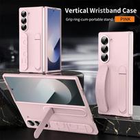 al Standing Wrist Strap Case For For Samsung Galaxy Z Fold 6 5 4 3 Fashion Matte Ultra Thin Hard PC Cover For For Samsung Z Fold 6 For Samsung Z Fold 6