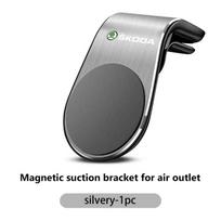 AAAAG1 Car Phone Holder Air Vent Magnet Auto Smartphone Mobile Support Accessories For Skoda Rapid Octavia Derivative Enyaq-iV VisionS