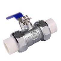PPR Double Union Hot Melt Brass Ball Valve