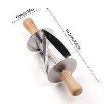 1PACK Hot-selling croissant hob, croissant cutter, roller, stainless steel songable skin cutter, skin cutting gadget