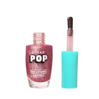 Sugar Pop Nail Lacquer Glitter Finish 08 Cherry Blossom Quick Drying Long Lasting Shiny Shimmer Shandy Polish 10 Ml