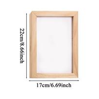 Secret Compartment Photo Frame Discreet Storage Picture Box Wall Mount Secret Hiding Box For Family Friends Cash Table Passports juoda