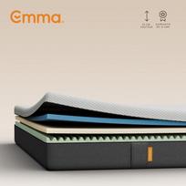 EMMA - Originalus Klasikinis Čiužinys 140x200 cm - Formą Atminanti Putplastis - Apdovanotas Optimalus Komfortas - storis 25 cm - Lankstumas ir Atrama