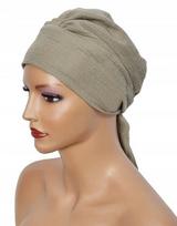 Turban Wiosenny Tess M-1 Z Muślinu Chusta Gładka Także Po Chemioterapii