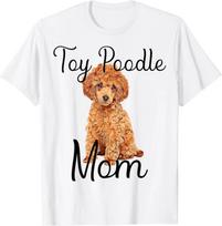 Cute Toy Poodle Dog Mom Toy Poodle Puppy Lover Womens Tee T-Shirt  T Shirt Streetwear Graphic T Shirts Fashion Y2K Top 4XL