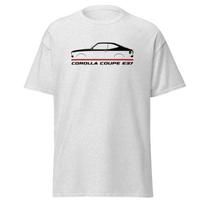 Premium T-Shirt For Toyota Corolla Hardtop Coupe E37 1974-1978 Car Fans Gift Tee M white