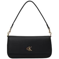 Calvin Klein CK Letter Shoulder Baguette Bag One Size black