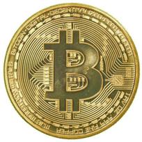 1pc/10pcs Gold Plated Bitcoin Coin Btc Coin Souvenir Art Christmas Decoration Or Business