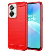 Skirtas „OnePlus Nord 2T“ dėklui „OnePlus Nord 2T“ 2 3 5G dangtelių dėklai, atsparūs smūgiams, silikoninis TPU apsauginis telefono dangtelis „OnePlus Nord 2T“ OnePlus Nord 2T raudona