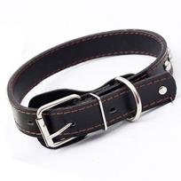 Unisex Kniedėtas Šuns Antkaklis Reguliuojami PU Odiniai Antkakliai Vidutinio ir Didelio Dydžio Šunims Naminių Gyvūnų Karoliai Dobermanui Dideliems Šunims Prekės (black,S) juoda