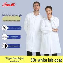 Thickened Unisex Long-Sleeve Lab Coat M/175-180