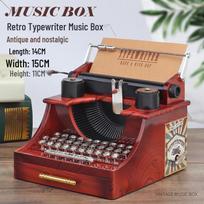 Retro Typewriter Music Box Ornament - Home, Office, Children's Gift 2021