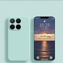 Skirta Xiaomi 17T Pro dėklas Skystas silikonas Paprastas Xiaomi 17T Pro dangtelis TPU Atsparus kritimui telefono apsauginis dangtelis Xiaomi 17T Pro dėklas Xiaomi 17T šviesiai žalios spalvos