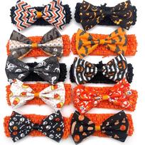 30/50pcs Halloween Dog Acccessories Dog Bow Tie Bulk Dog Collar Small Middle Large Dog Pet Supplies Dog Fashion Accessoreis Bows (as the picture,30PCS)