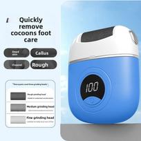 Electric Foot Scrubber - New Model for Removing Dead Skin and Calluses, Foot Exfoliator, Foot Stone, Foot Sole Cleaner, Home Foot Scrubbing Tool mėlyna