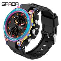 SANDA Fantomas Nauji produktai ZB Trend Cool Special Cool Special Clear Watch Vyriškas vandeniui atsparus naktys Fantasy Sportas Elektronika