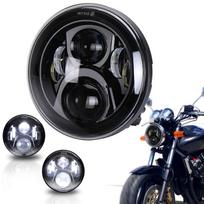 MOVOTOR Honda Motorcycle CB1100 Headlight 7 Inch LED Light for Honda CB Series Compatible with CB1300SF Hi/Lo Beam Black 1pcs juoda